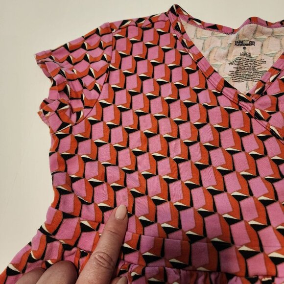 Diane Von Furstenberg for Target sz 10 / 12 girls short sleeve wrap dress - Picture 12 of 13